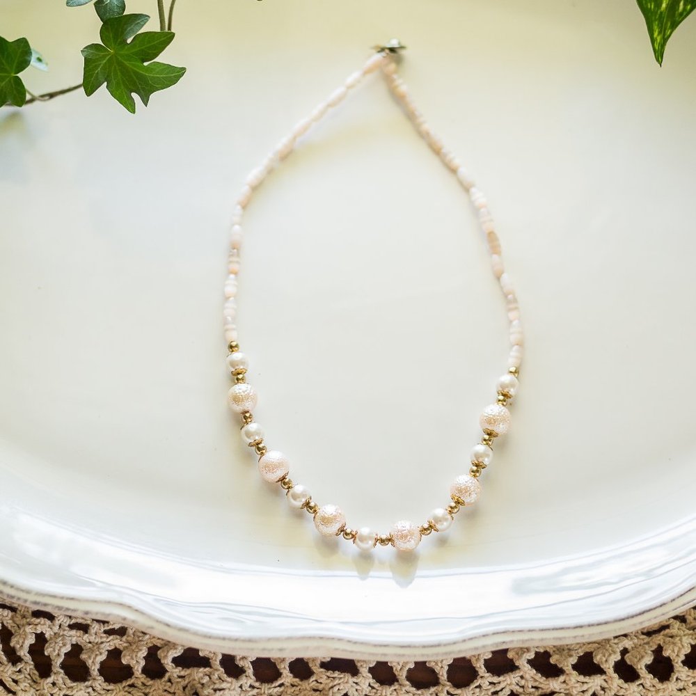 Vintage Pearl and bead necklace